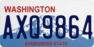 WA license plate AXQ9864