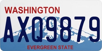 WA license plate AXQ9879