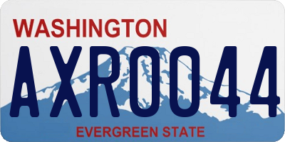 WA license plate AXR0044