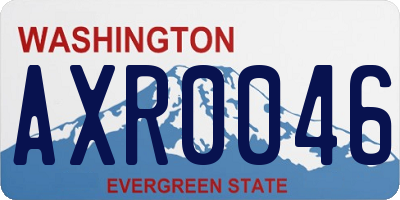 WA license plate AXR0046