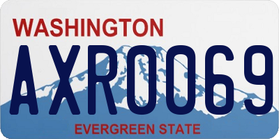 WA license plate AXR0069