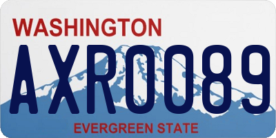 WA license plate AXR0089