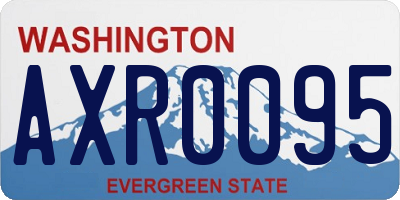 WA license plate AXR0095