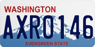 WA license plate AXR0146