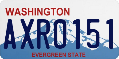 WA license plate AXR0151