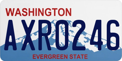 WA license plate AXR0246