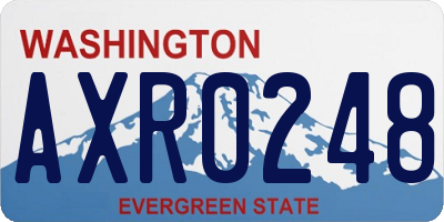 WA license plate AXR0248