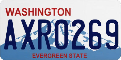 WA license plate AXR0269