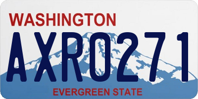 WA license plate AXR0271