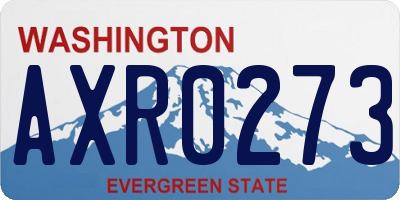 WA license plate AXR0273