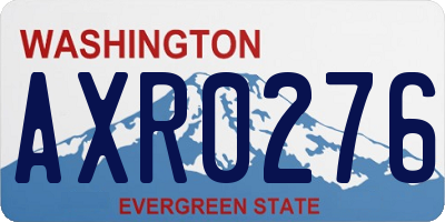 WA license plate AXR0276