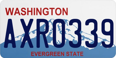 WA license plate AXR0339