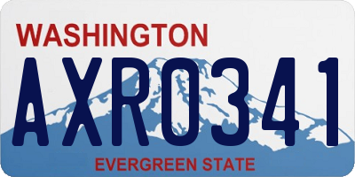 WA license plate AXR0341