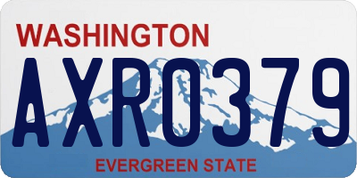 WA license plate AXR0379