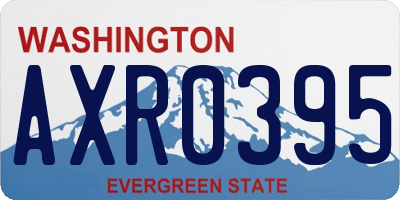 WA license plate AXR0395
