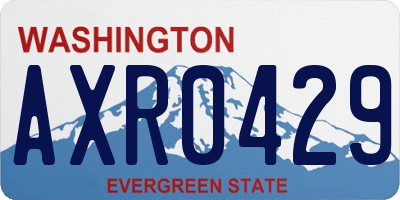 WA license plate AXR0429