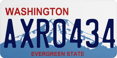WA license plate AXR0434