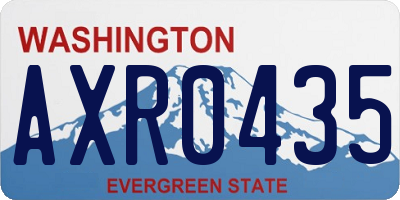 WA license plate AXR0435