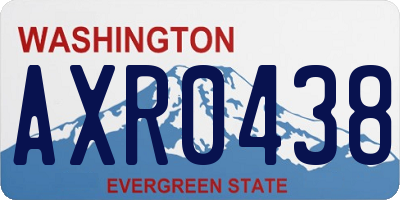 WA license plate AXR0438