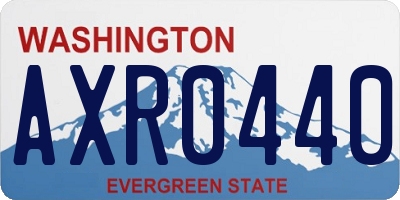 WA license plate AXR0440