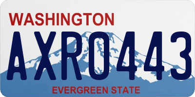 WA license plate AXR0443