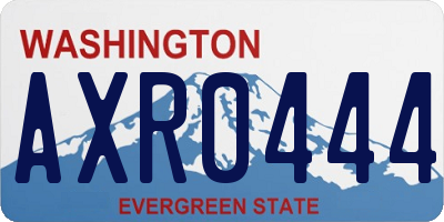WA license plate AXR0444
