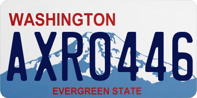 WA license plate AXR0446