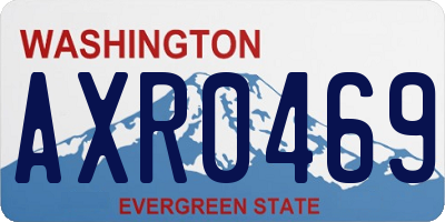 WA license plate AXR0469