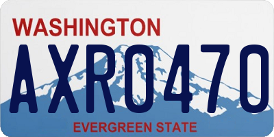 WA license plate AXR0470
