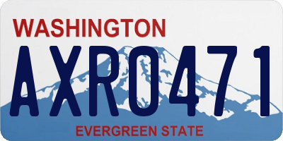 WA license plate AXR0471