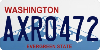 WA license plate AXR0472