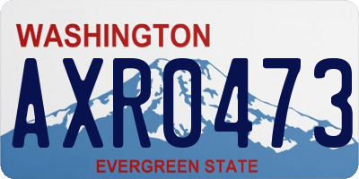 WA license plate AXR0473