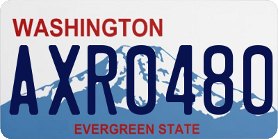 WA license plate AXR0480