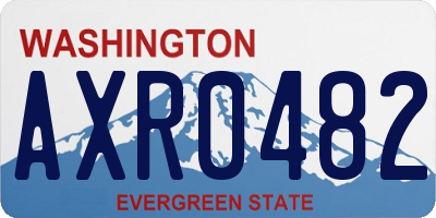 WA license plate AXR0482