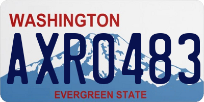WA license plate AXR0483