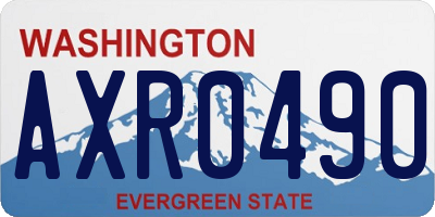 WA license plate AXR0490