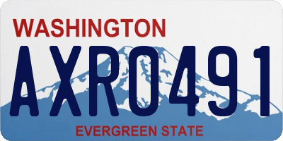 WA license plate AXR0491