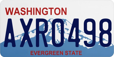 WA license plate AXR0498