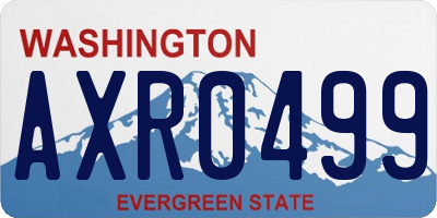 WA license plate AXR0499
