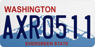 WA license plate AXR0511