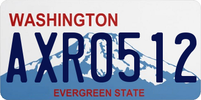 WA license plate AXR0512