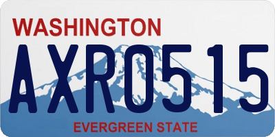 WA license plate AXR0515