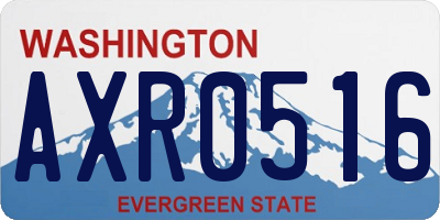 WA license plate AXR0516