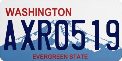 WA license plate AXR0519