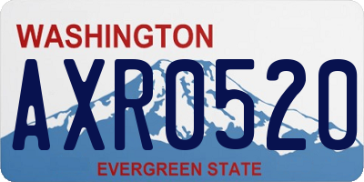 WA license plate AXR0520