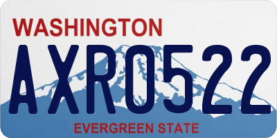 WA license plate AXR0522