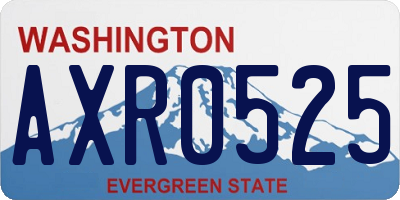 WA license plate AXR0525