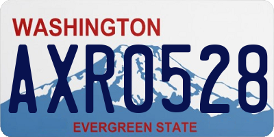 WA license plate AXR0528
