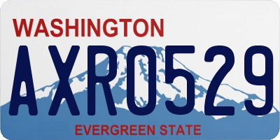 WA license plate AXR0529