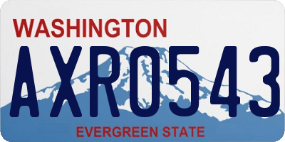 WA license plate AXR0543